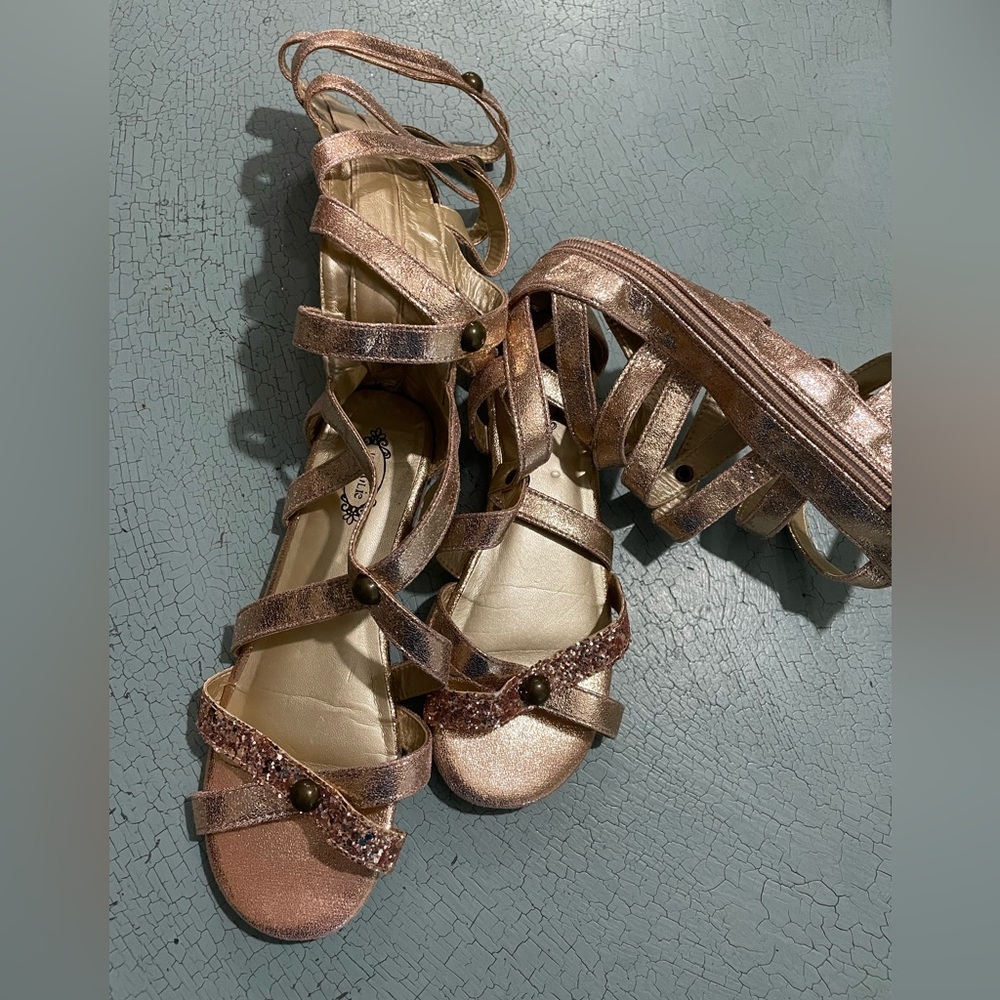 Joyfolie Jenna Gladiator sandals in rose gold
